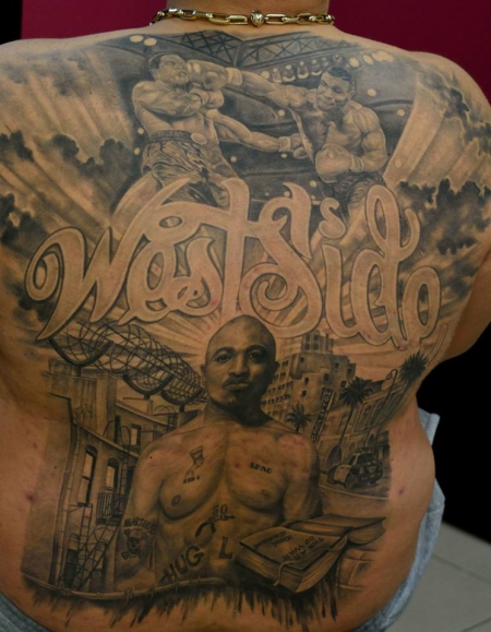 "West Side "  Mike Tyson & 2 Pac  By Lazar Lazarov  Godfathers Tattoo Nürnberg