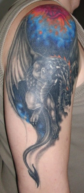 Anfang vom Fantasy-Halfsleeve