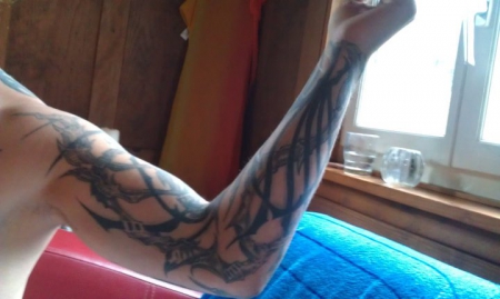 1.von 3 bilder meines ganz arm tatoo