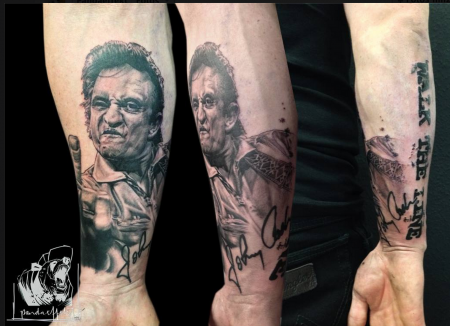 Johnny Cash Unterarm 