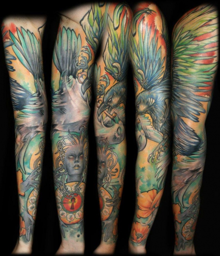 Full Sleeve by Tibor Galiger & Manuel Woodpecker