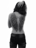 Angel wings black&white