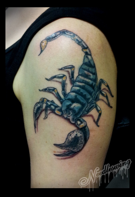 NEEDLESWING Tattoo : Scorpion Cover up