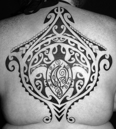 polynesian tattoo, tahiti tattoo, schildkröte 