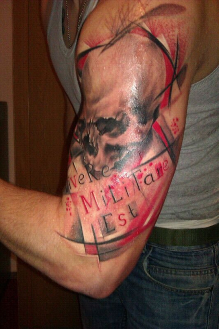 Vivere militare est tattoo