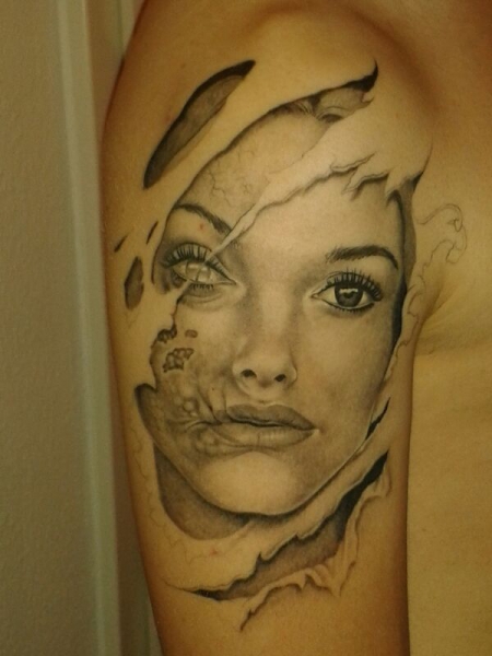 Top 74+ two face tattoo designs super hot - in.eteachers