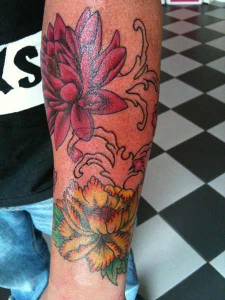 Asia Sleeve in Arbeit