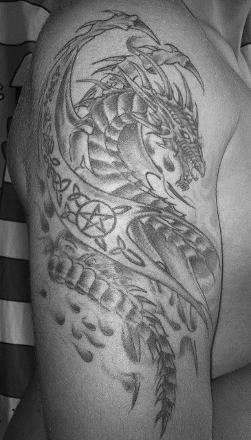 Keltischer drache tattoo bedeutung