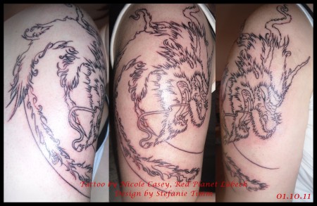 First Tattoo - Dragon Outlines