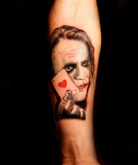 Joker Batman Portrait Tattoo