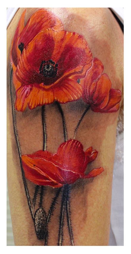 Zim25 Mohnblumen Tattoos Von Tattoo Bewertung De