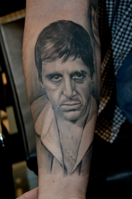 Scarface tattoo