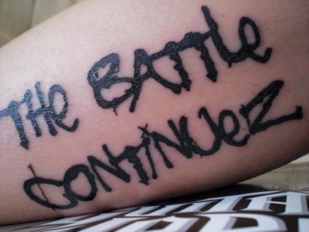 the battle continuez