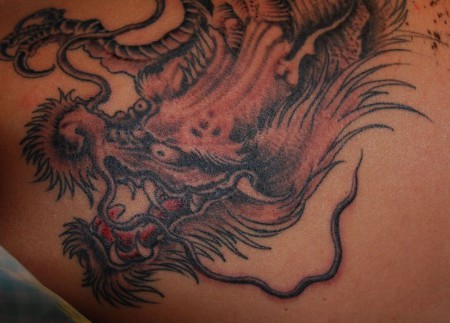 mein Drache detail Kopf