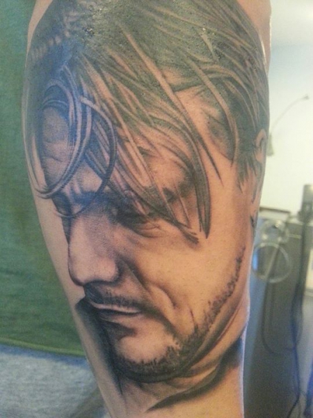 Portrait Tattoo meines Vaters