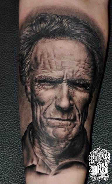 Clint Eastwood Tattoo Portrait