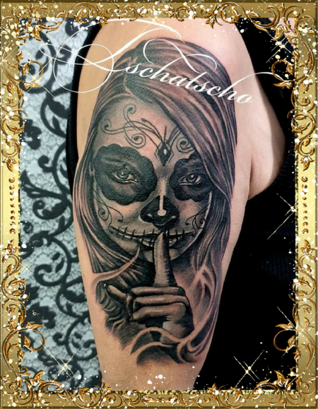 La Catrina, selber gestochen