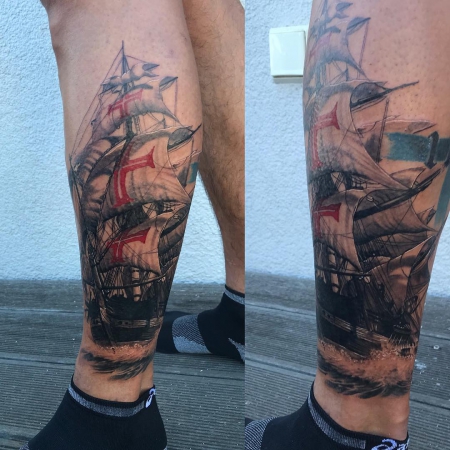 Schiff-Tattoo