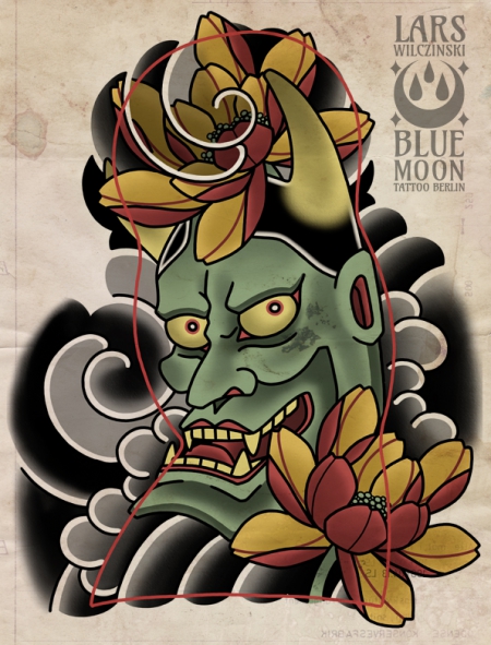 Hannya 3/4 Sleeve Wannado