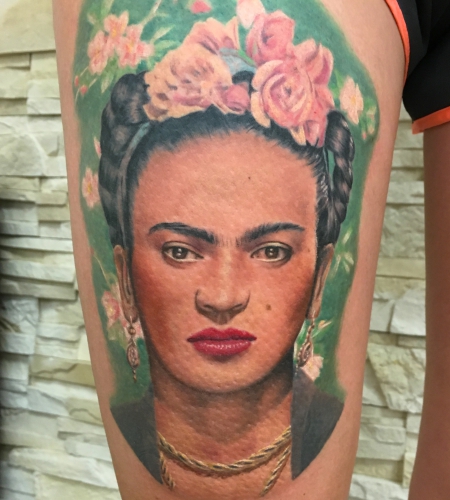 Frida Kahlo Tattoo Portrait