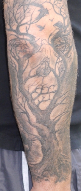 Fullsleeve mit klassischen Motiven Arm