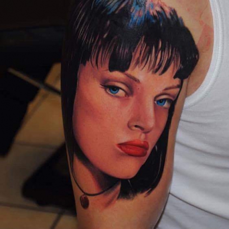 Pulp Fiction Mia Wallace Portrait 