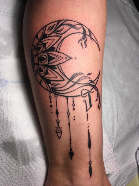 Geschwistertattoo Mond