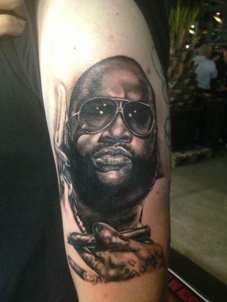 Rick Ross Portrait by Constantin Schuldt , Constantin Ink Dresden