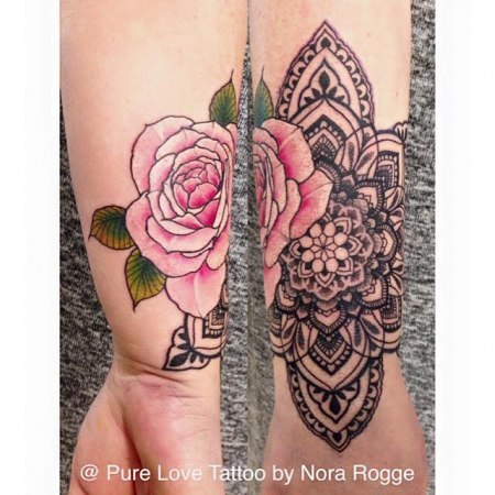 Rose Mandala by PURE LOVE TATTOO Nora Rogge