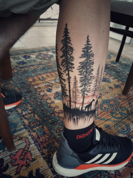 Wald (Sorry Mom Tattoo Spanien, Künstler Raffa)