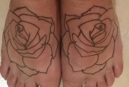 First Session Rosen auf den Füßen