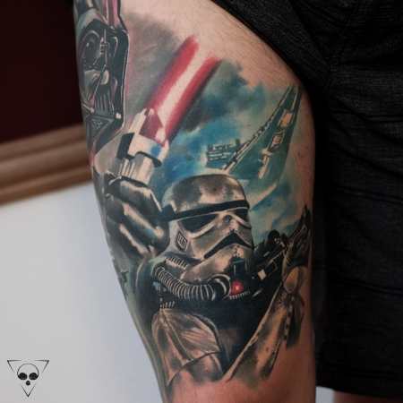 Star Wars Tattoo verheilt - 1,5 Jahre Teil 2 / Frankfurt am Main