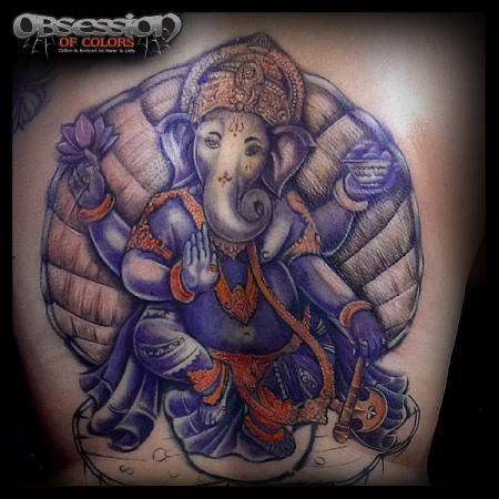 Ganesha coloriert, Work in Progress