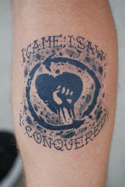 Rise Against sleeve tattoo