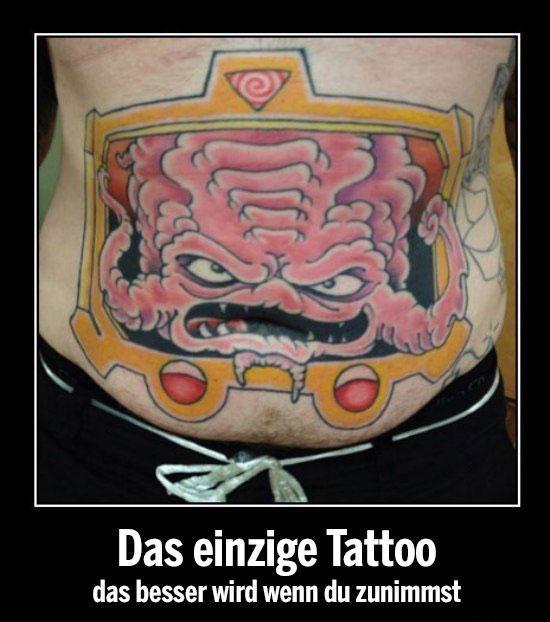 Gast: Tattoo das schöner wird, wenn du zunimmst