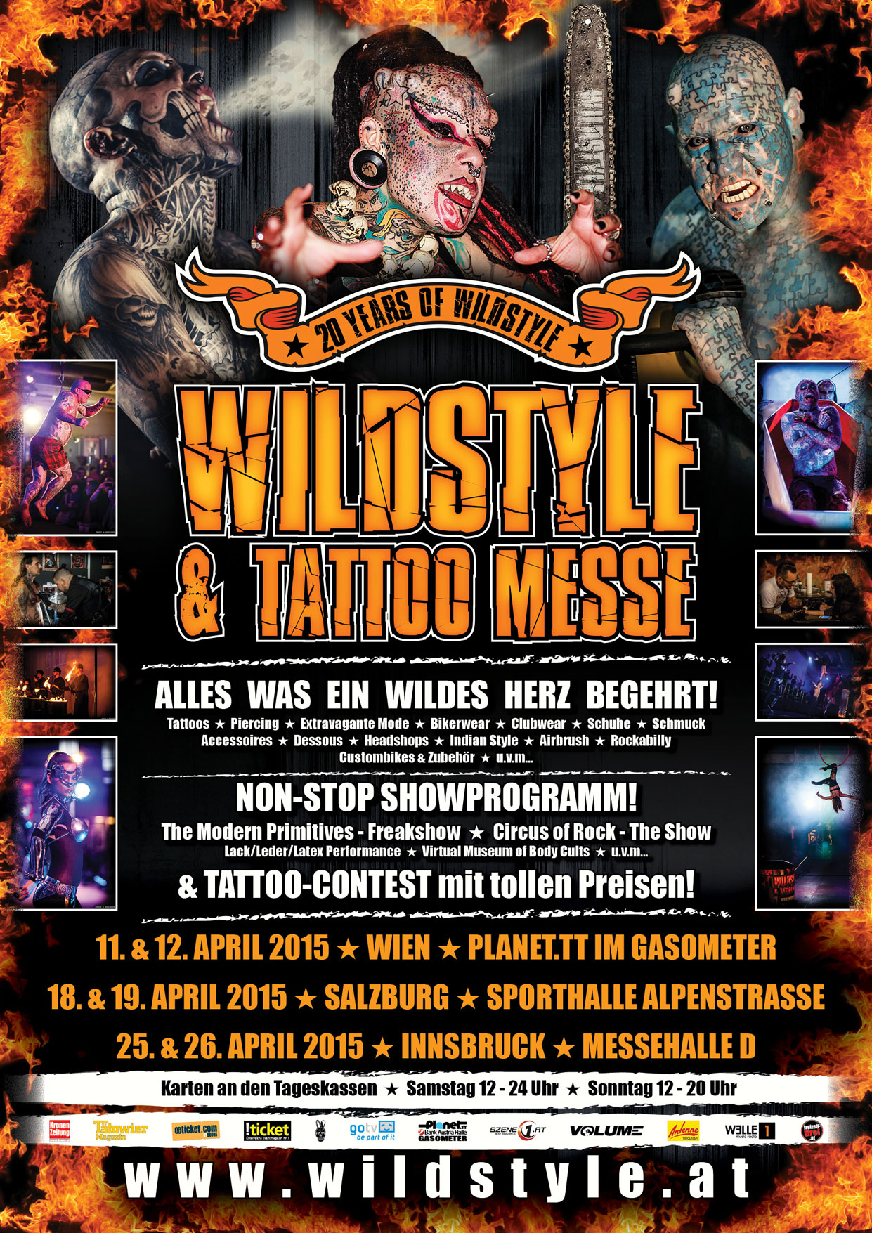 wildstyle: Wildstyle & Tattoo Messe 2015 - Wien, Salzburg, Innsbruck